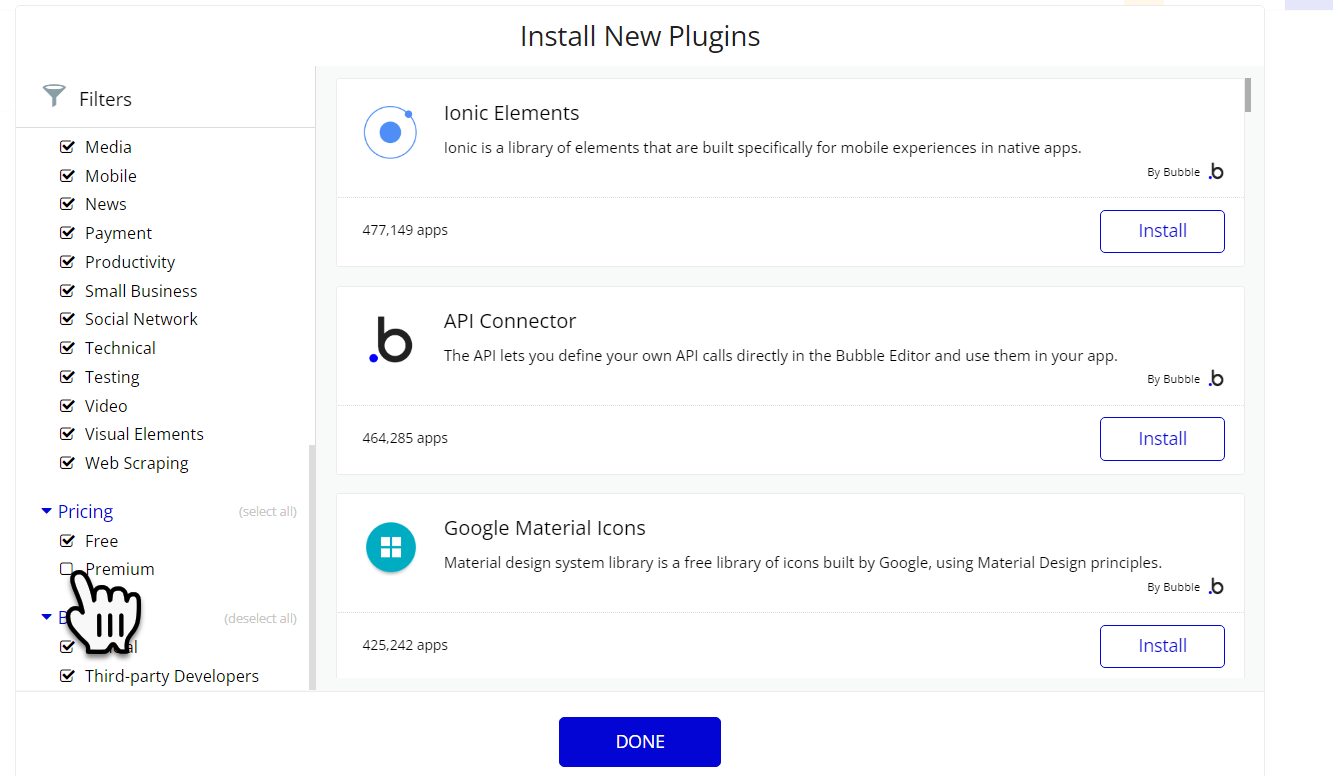 HAZ TU MVP CON NO-CODE - Cómo instalar plugins en Bubble